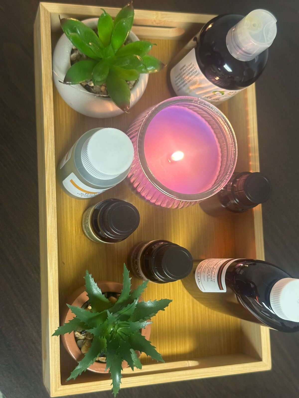 Herbal oil massage